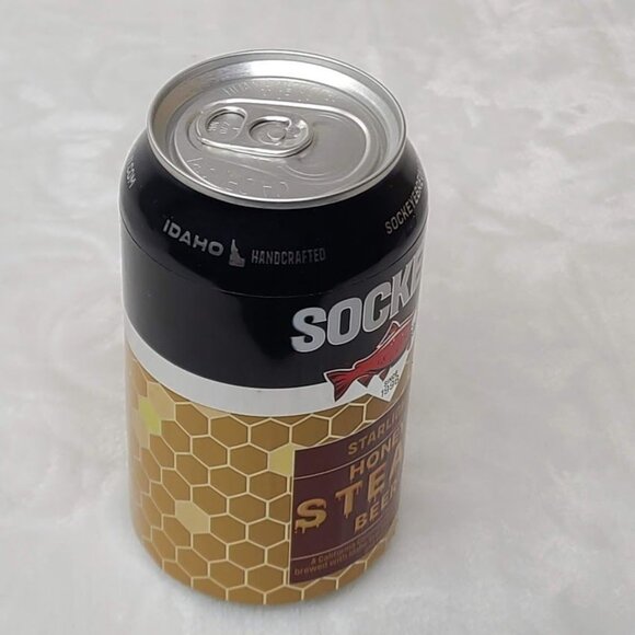 Sockeye Brewing Boise ID Starlight Honey Steam IPA Empty Beer Can Bottom Opened - Picture 6 of 7